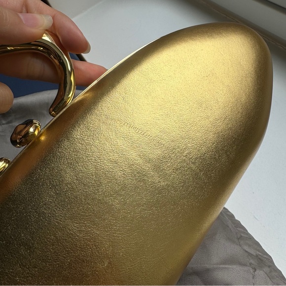 Alexis Bittar Molten Gold Bullet Minaudière - Picture 13 of 14